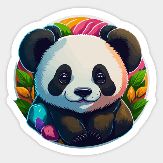 Panda Portrait Sticker by SpriteGuy95